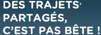 Des trajets partagés, c'est pas bête !